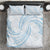 White Sunday Lotu Tamaiti Bedding Set Polynesian Wave Pastel Sky Blue - Polynesian Pride