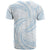 White Sunday Lotu Tamaiti T Shirt Polynesian Wave Pastel Sky Blue - Polynesian Pride