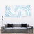White Sunday Lotu Tamaiti Tapestry Polynesian Wave Pastel Sky Blue - Polynesian Pride