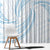 White Sunday Lotu Tamaiti Window Curtain Polynesian Wave Pastel Sky Blue - Polynesian Pride