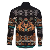 Black Batik Papua-inspired Pattern Family Matching Short Sleeve Bodycon Dress and Hawaiian Shirt LT9 - Polynesian Pride