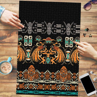 Black Batik Papua-inspired Pattern Puzzle - Polynesian Pride