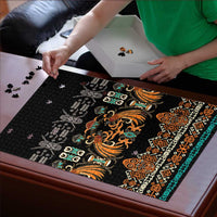 Black Batik Papua-inspired Pattern Puzzle - Polynesian Pride