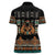 Black Batik Papua-inspired Pattern Women Polo Shirt - Polynesian Pride