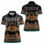 Black Batik Papua-inspired Pattern Women Polo Shirt - Polynesian Pride