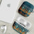 Dark Cyan Blue Batik Papua-inspired Pattern AirPods Case - Polynesian Pride