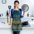 Dark Cyan Blue Batik Papua-inspired Pattern Apron - Polynesian Pride
