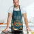 Dark Cyan Blue Batik Papua-inspired Pattern Apron - Polynesian Pride