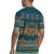 Dark Cyan Blue Batik Papua-inspired Pattern Rugby Jersey - Polynesian Pride