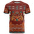 Oxblood Batik Papua-inspired Pattern T Shirt - Polynesian Pride
