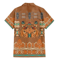 Terracotta Batik Papua-inspired Pattern Family Matching Mermaid Dress and Hawaiian Shirt LT9 - Polynesian Pride