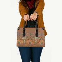 Terracotta Batik Papua-inspired Pattern Leather Bag - Polynesian Pride