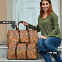 Terracotta Batik Papua-inspired Pattern Travel Bag - Polynesian Pride
