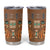 Terracotta Batik Papua-inspired Pattern Tumbler Cup - Polynesian Pride