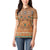 Terracotta Batik Papua-inspired Pattern Women Polo Shirt - Polynesian Pride