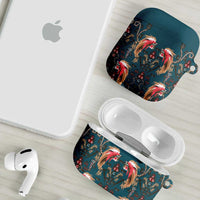 Dark Cyan Blue Bird of Batik Papua AirPods Case Exotic Natural Wealth of Papua LT9 - Polynesian Pride
