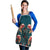 Dark Cyan Blue Bird of Batik Papua Apron Exotic Natural Wealth of Papua - Polynesian Pride