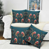 Dark Cyan Blue Bird of Batik Papua Pillow Cover Exotic Natural Wealth of Papua LT9 - Polynesian Pride