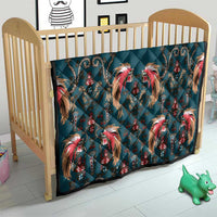 Dark Cyan Blue Bird of Batik Papua Quilt Exotic Natural Wealth of Papua LT9 - Polynesian Pride