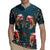 Dark Cyan Blue Bird of Batik Papua Rugby Jersey Exotic Natural Wealth of Papua - Polynesian Pride
