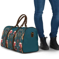 Dark Cyan Blue Bird of Batik Papua Travel Bag Exotic Natural Wealth of Papua LT9 - Polynesian Pride