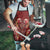 Oxblood Bird of Batik Papua Apron Exotic Natural Wealth of Papua - Polynesian Pride