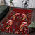 Oxblood Bird of Batik Papua Area Rug Exotic Natural Wealth of Papua - Polynesian Pride
