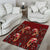 Oxblood Bird of Batik Papua Area Rug Exotic Natural Wealth of Papua - Polynesian Pride