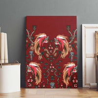 Oxblood Bird of Batik Papua Canvas Wall Art Exotic Natural Wealth of Papua LT9 - Polynesian Pride