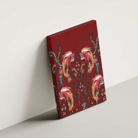Oxblood Bird of Batik Papua Canvas Wall Art Exotic Natural Wealth of Papua LT9 - Polynesian Pride