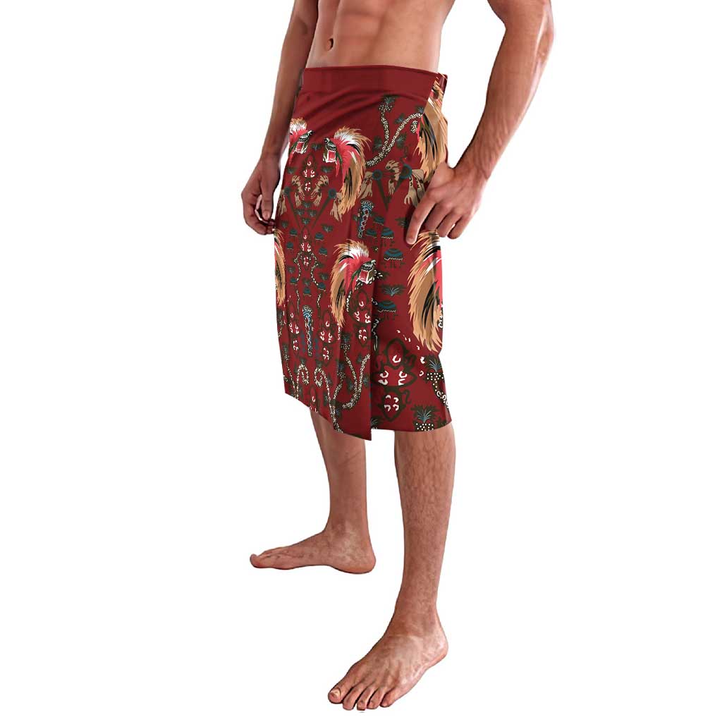 Oxblood Bird of Batik Papua Lavalava Exotic Natural Wealth of Papua LT9 - Polynesian Pride