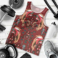Oxblood Bird of Batik Papua Men Tank Top Exotic Natural Wealth of Papua LT9 - Polynesian Pride