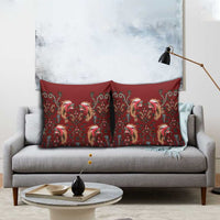 Oxblood Bird of Batik Papua Pillow Cover Exotic Natural Wealth of Papua LT9 - Polynesian Pride