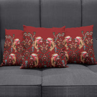 Oxblood Bird of Batik Papua Pillow Cover Exotic Natural Wealth of Papua LT9 - Polynesian Pride