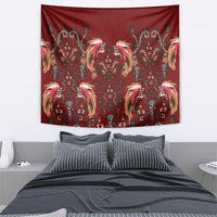 Oxblood Bird of Batik Papua Tapestry Exotic Natural Wealth of Papua LT9 - Polynesian Pride