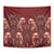 Oxblood Bird of Batik Papua Tapestry Exotic Natural Wealth of Papua - Polynesian Pride