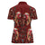 Oxblood Bird of Batik Papua Women Polo Shirt Exotic Natural Wealth of Papua - Polynesian Pride
