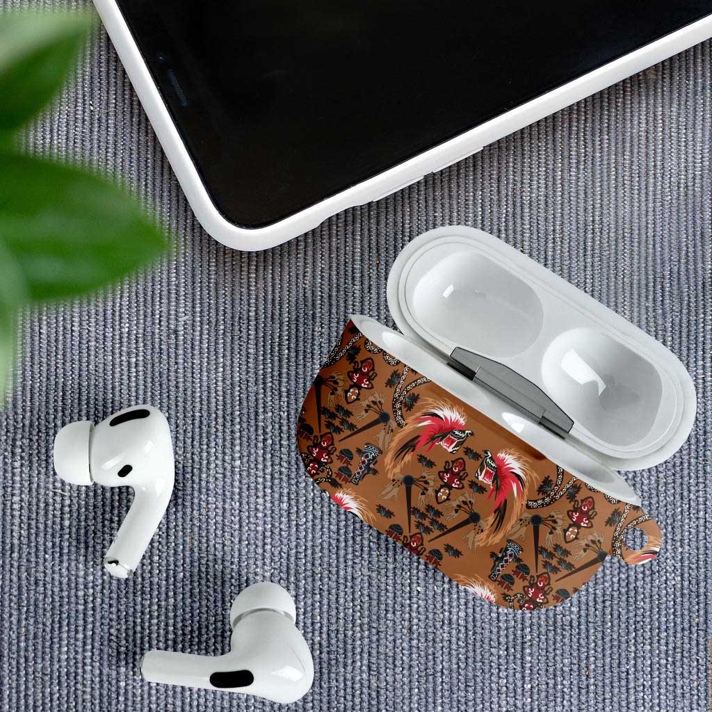 Terracotta Bird of Batik Papua AirPods Case Exotic Natural Wealth of Papua LT9 - Polynesian Pride