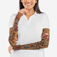 Terracotta Bird of Batik Papua Arm Sleeves Exotic Natural Wealth of Papua LT9 - Polynesian Pride