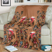 Terracotta Bird of Batik Papua Blanket Exotic Natural Wealth of Papua LT9 - Polynesian Pride