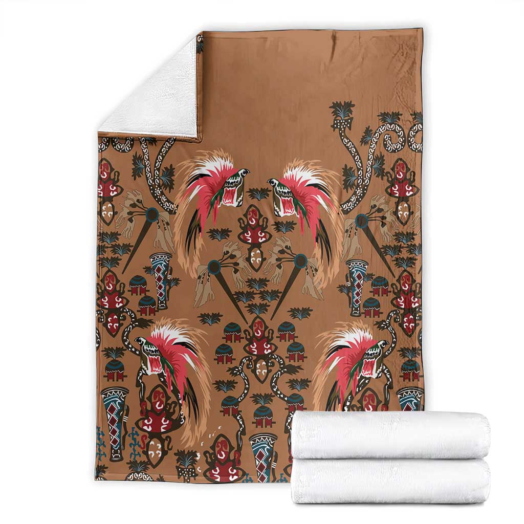 Terracotta Bird of Batik Papua Blanket Exotic Natural Wealth of Papua LT9 - Polynesian Pride