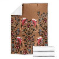 Terracotta Bird of Batik Papua Blanket Exotic Natural Wealth of Papua LT9 - Polynesian Pride