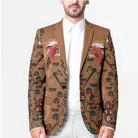Terracotta Bird of Batik Papua Blazer Exotic Natural Wealth of Papua LT9 - Polynesian Pride