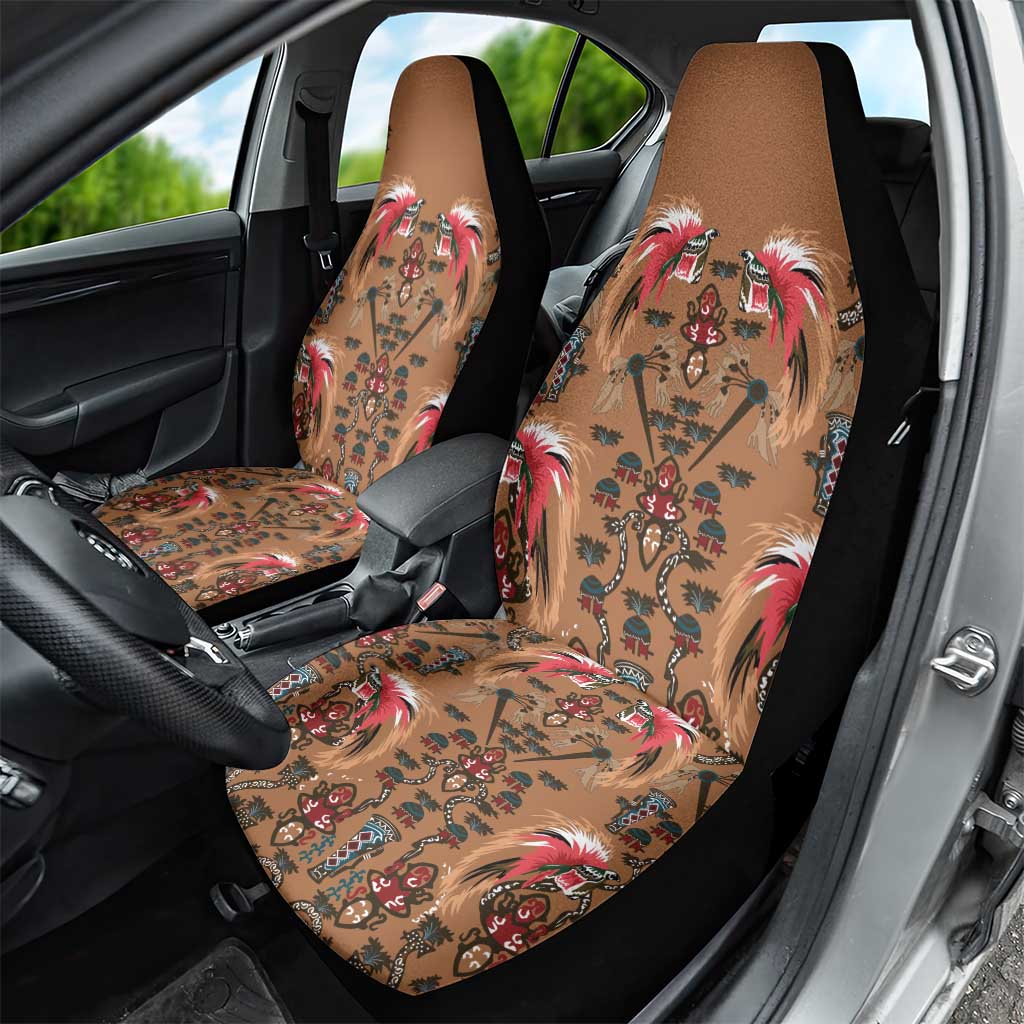 Terracotta Bird of Batik Papua Car Seat Cover Exotic Natural Wealth of Papua LT9 - Polynesian Pride