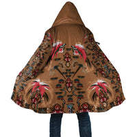 Terracotta Bird of Batik Papua Cloak Exotic Natural Wealth of Papua LT9 Unisex Gold - Polynesian Pride