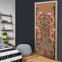 Terracotta Bird of Batik Papua Door Cover Exotic Natural Wealth of Papua LT9 - Polynesian Pride