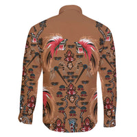 Terracotta Bird of Batik Papua Family Matching Mermaid Dress and Hawaiian Shirt Exotic Natural Wealth of Papua LT9 - Polynesian Pride