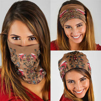 Terracotta Bird of Batik Papua Neck Gaiter Exotic Natural Wealth of Papua LT9 - Polynesian Pride