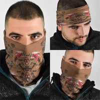 Terracotta Bird of Batik Papua Neck Gaiter Exotic Natural Wealth of Papua LT9 - Polynesian Pride
