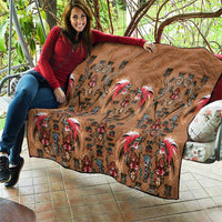 Terracotta Bird of Batik Papua Quilt Exotic Natural Wealth of Papua LT9 - Polynesian Pride